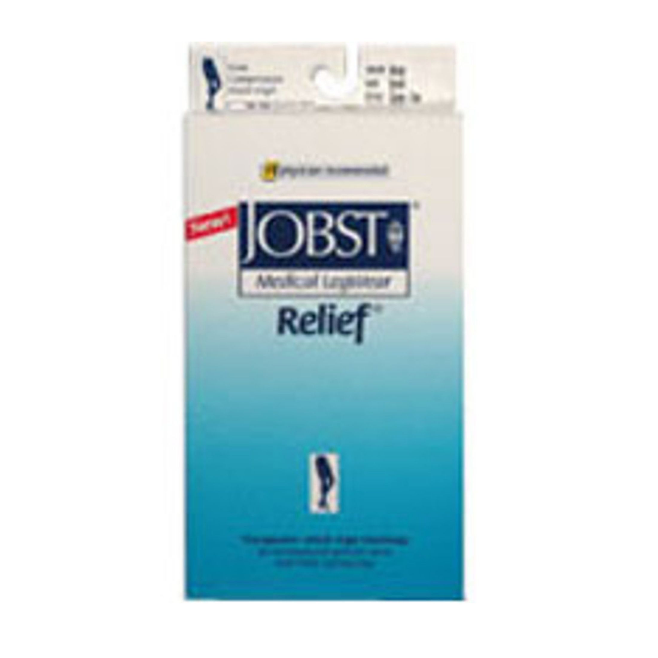 Jobst 114637 Relief 30-40 Knee High Open Toe Beige Compression Stockings, Large