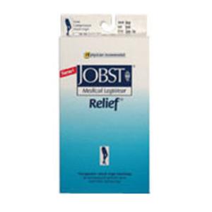 Jobst 114637 Relief 30-40 Knee High Open Toe Beige Compression Stockings, Large