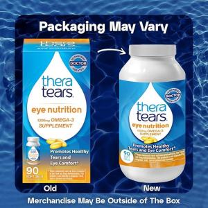 Thera Tears Omega 3 Supplement For Eye Nutrition 1200mg Capsules