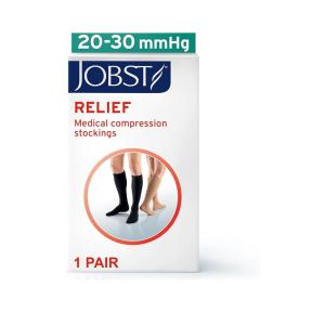 Jobst JOB114620 Relief 20-30 Knee High Close Toe Beige Compression Stockings Beige, Small