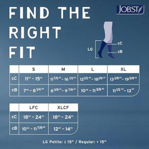 Jobst JOB114620 Relief 20-30 Knee High Close Toe Beige Compression Stockings Beige, Small