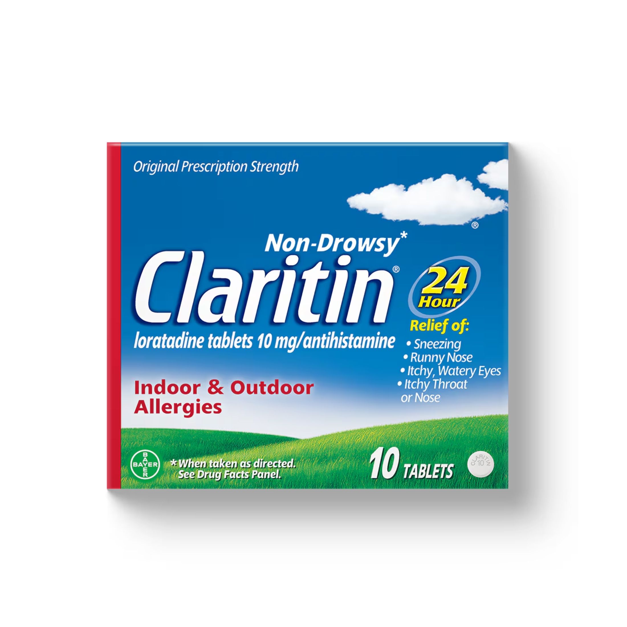 Claritin Reditabs Orally Disintegrating Tablets 10 Mg Original Prescription Strength Non Drowsy Allergies