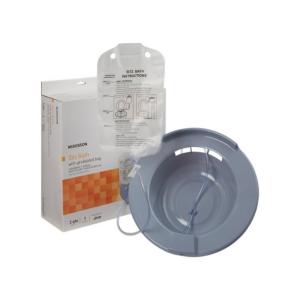 McKesson Sitz Bath Round Gray Plastic, 1/ EA