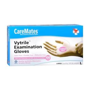 Caremates Vytrile Powder Free Examination Gloves Large