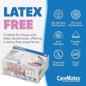 Caremates Vytrile Powder Free Examination Gloves Medium
