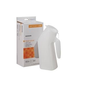 McKesson Male Urinal 32 Oz. With Closure Single Patient Use