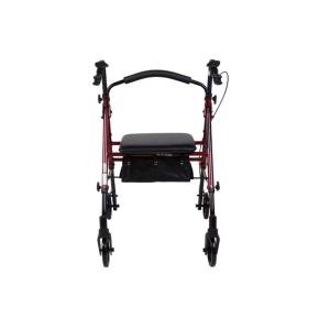 McKesson 4 Wheel Rollator 13 Inch Seat Width 300 Lbs. Weight Capacity, Red