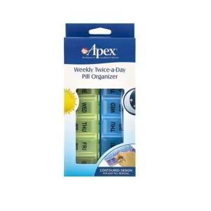 Apex Pill Organizer, Weekly, Twice A Day