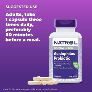 Natrol Acidophilus Probiotic - 100 Mg - 150 Capsules