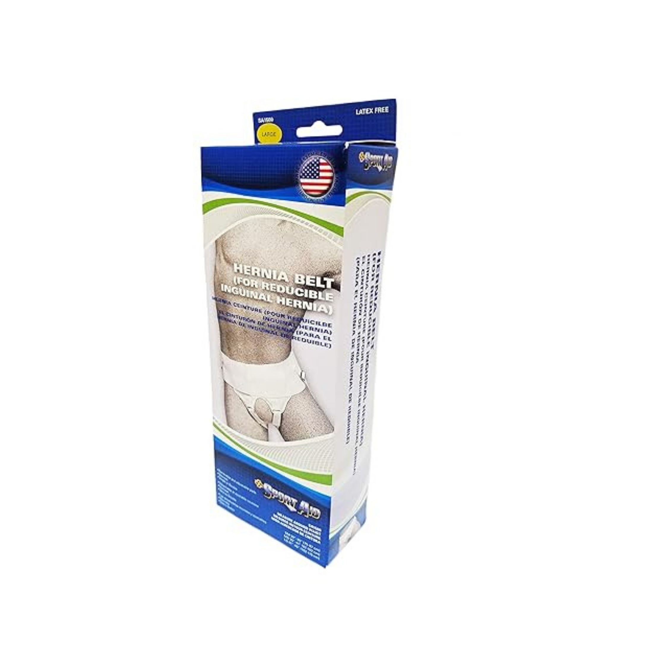 Sport Aid Hernia Belt White Small - 1 Ea
