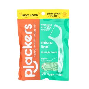 Plackers Micro Mint, Dental Flossers, Mint