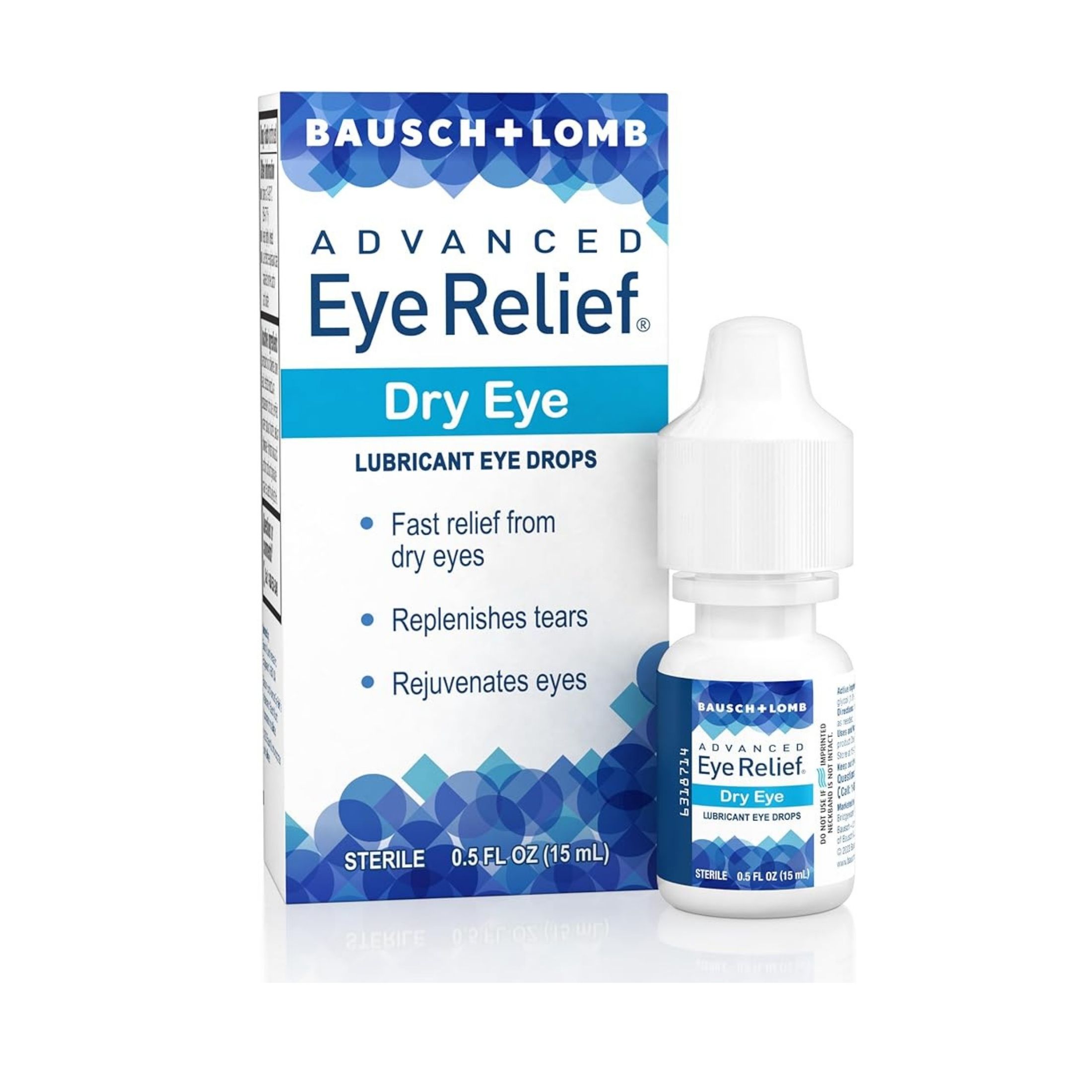 Bausch + Lomb Advanced Dry Eye Relief Lubricant Drops, Rejuvenation 0.5 Fl Oz