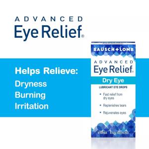 Bausch + Lomb Advanced Dry Eye Relief Lubricant Drops, Rejuvenation 0.5 Fl Oz