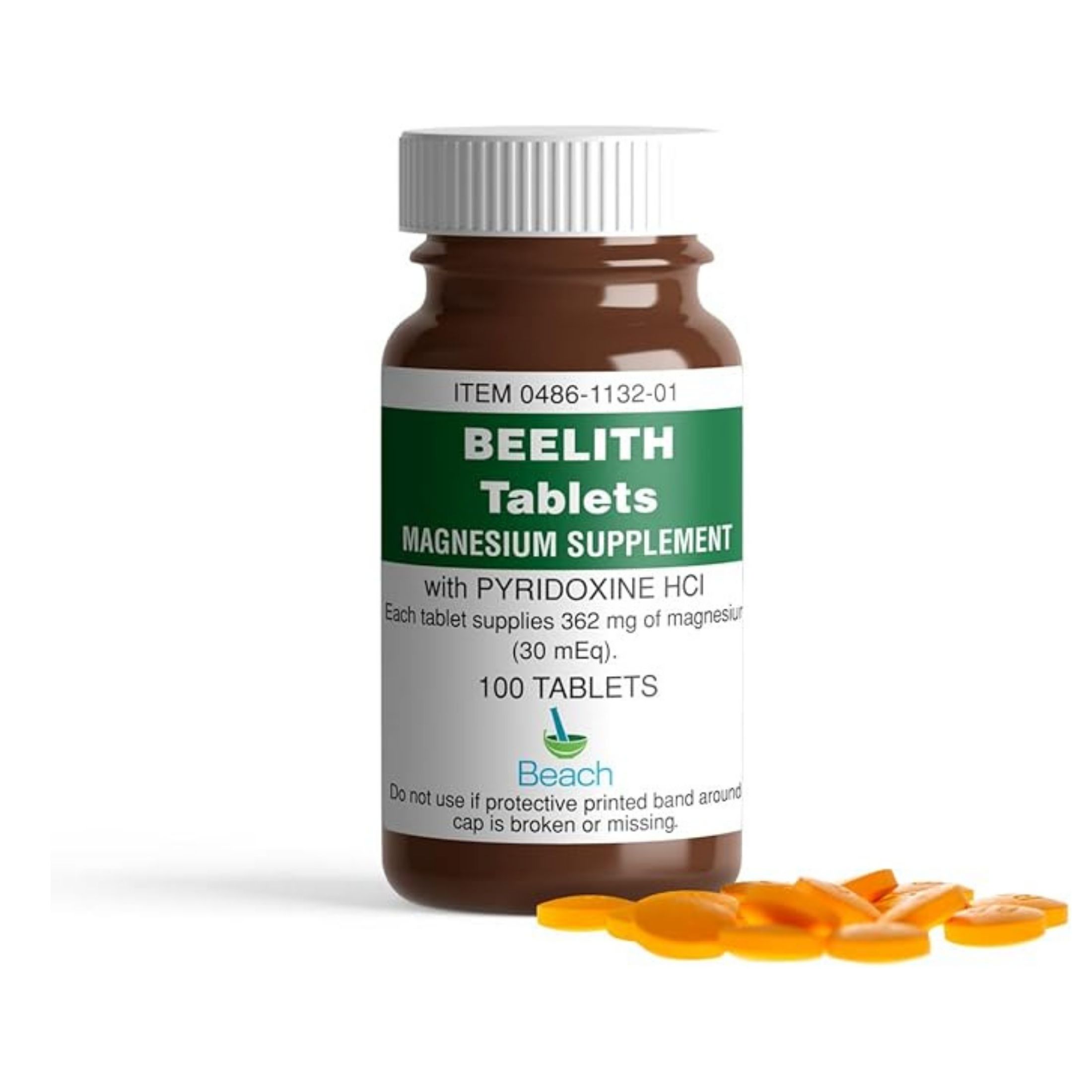 Beelith Tablets Magnesium Supplement With And Pyridoxine Hcl