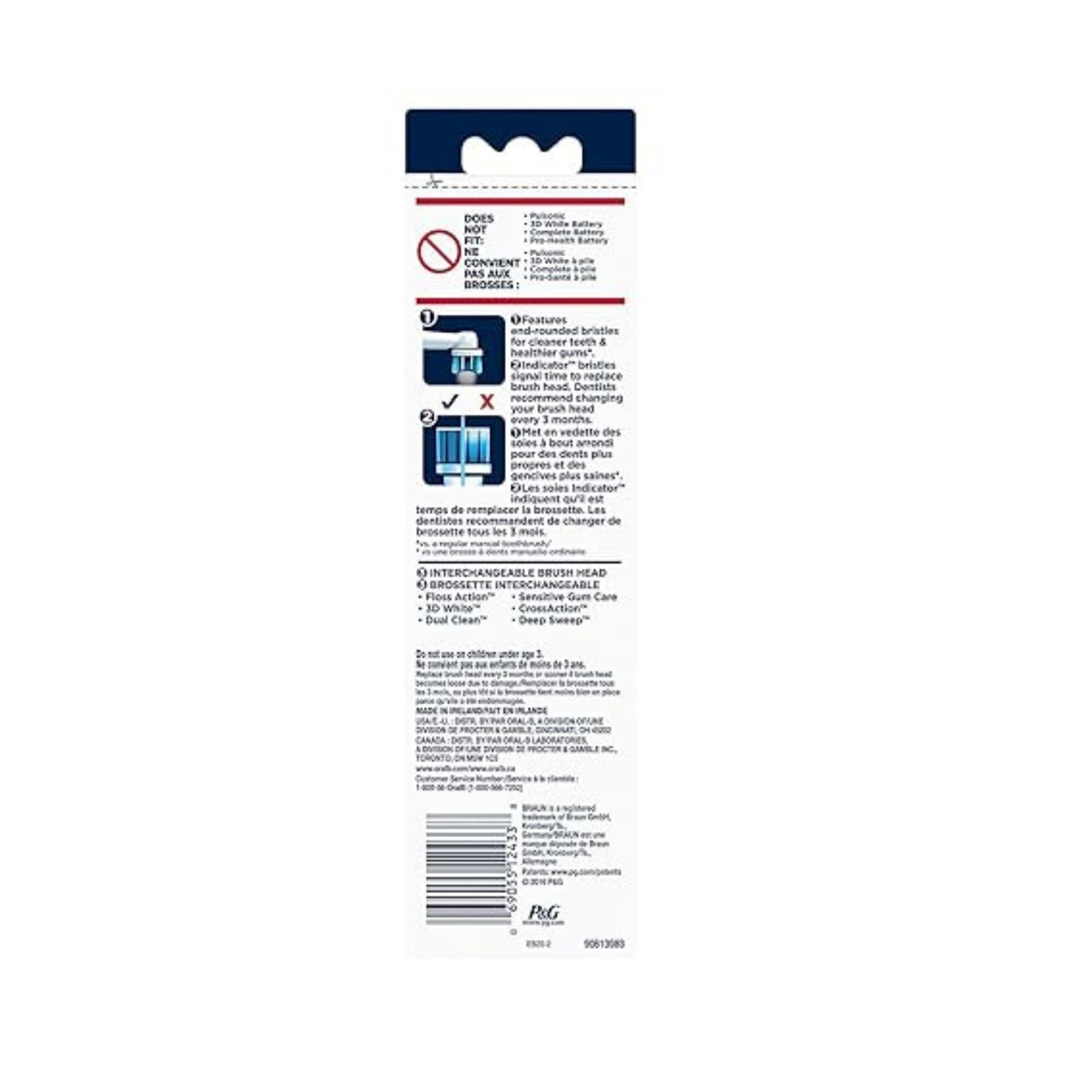 Oral-B Precision Clean Electric Toothbrush Replacement Brush Heads