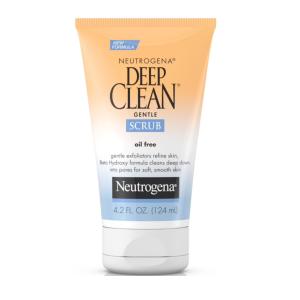 Neutrogena Deep Clean Gentle Daily Facial Scrub, Oil Free Cleanser 4.2 Fl. Oz