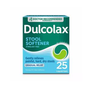 Dulcolax Stool Softener, Gradual Relief, 100 Mg, Liquid Gels