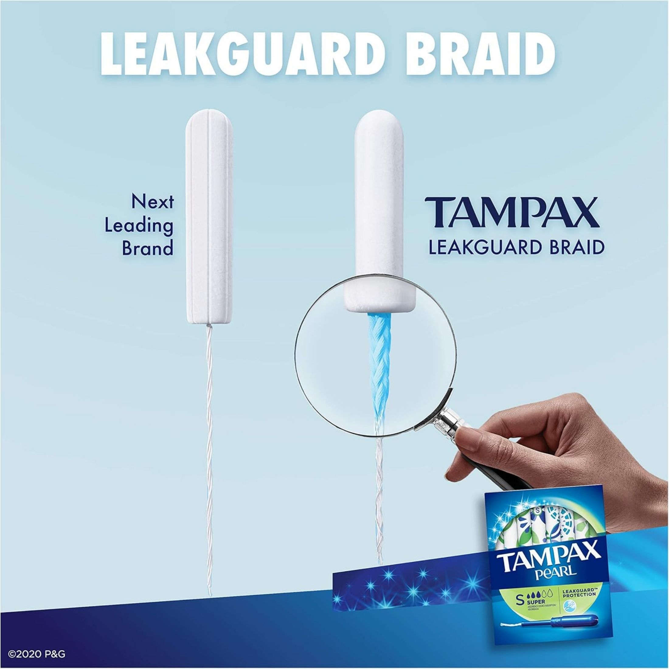 Tampax Pearl Plastic Super Absorbency Tampons, Fresh Scent
