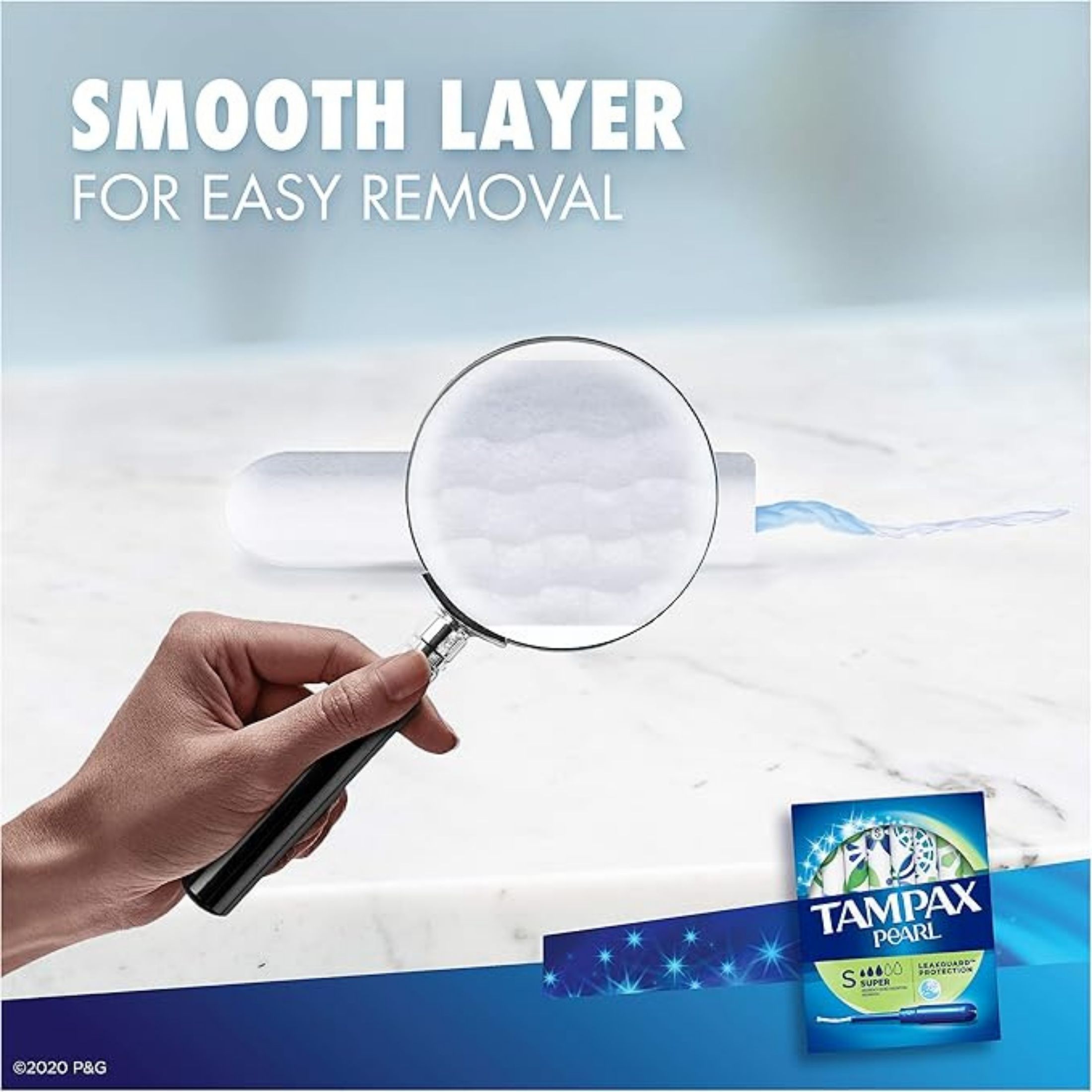 Tampax Pearl Plastic Super Absorbency Tampons, Fresh Scent