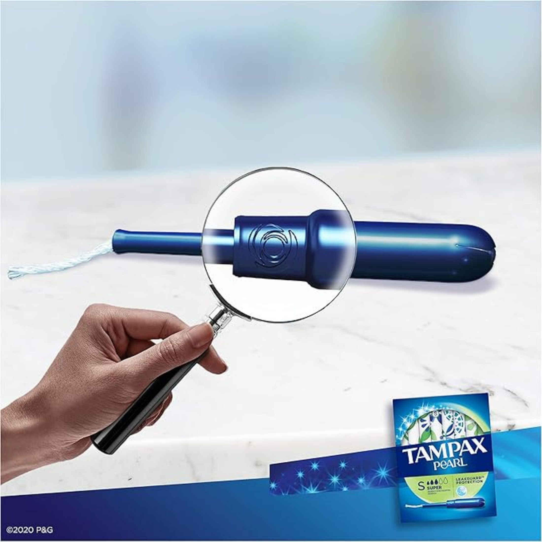 Tampax Pearl Plastic Super Absorbency Tampons, Fresh Scent