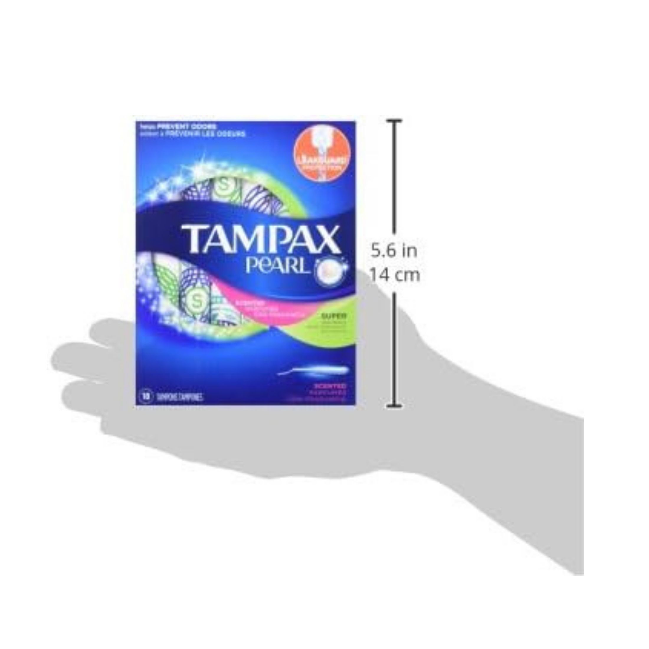 Tampax Pearl Plastic Super Absorbency Tampons, Fresh Scent