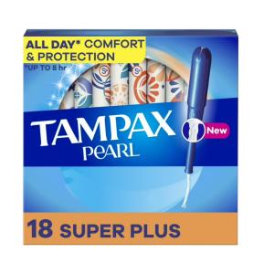 Tampax Pearl Plastic Super Plus Absorbency Unscented Tampons