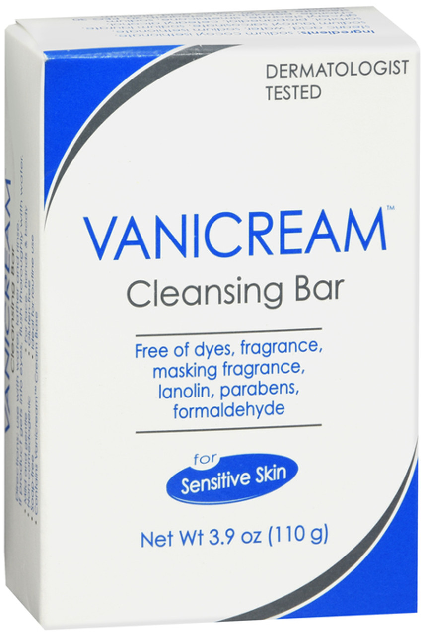 Vanicream Cleansing Bar For Sensitive Skin 3.9 Ounce