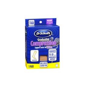 Dr. Scholl's Women's Sheer Graduated Compr Knee High M Beige - 1 Pr