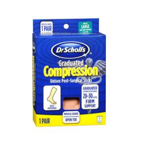 Dr. Scholl's Surgical Graduated 15-20mmHg Knee High Beige Medium - 1 Pr