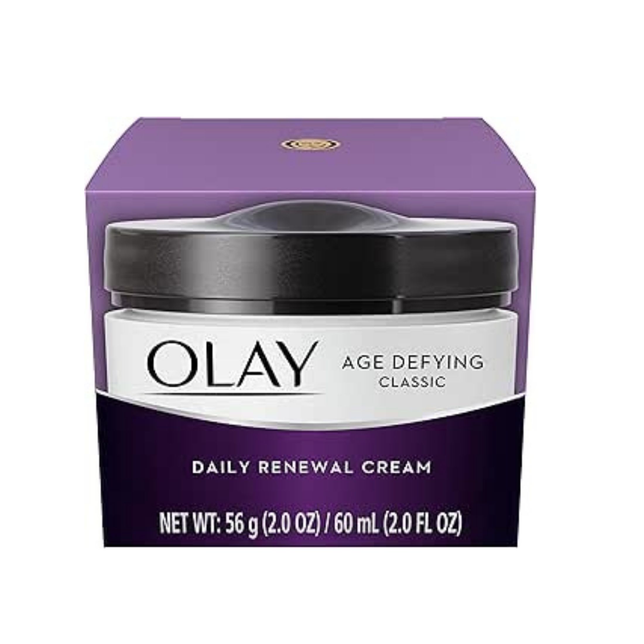 Olay Age Defying Classic Daily Renewal Cream, Face Moisturizer, 2.0 Fl Oz