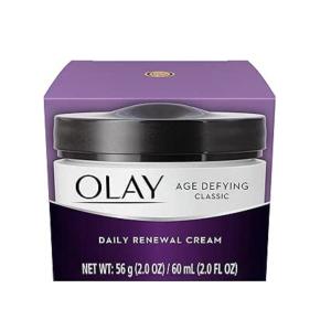 Olay Age Defying Classic Daily Renewal Cream, Face Moisturizer, 2.0 Fl Oz