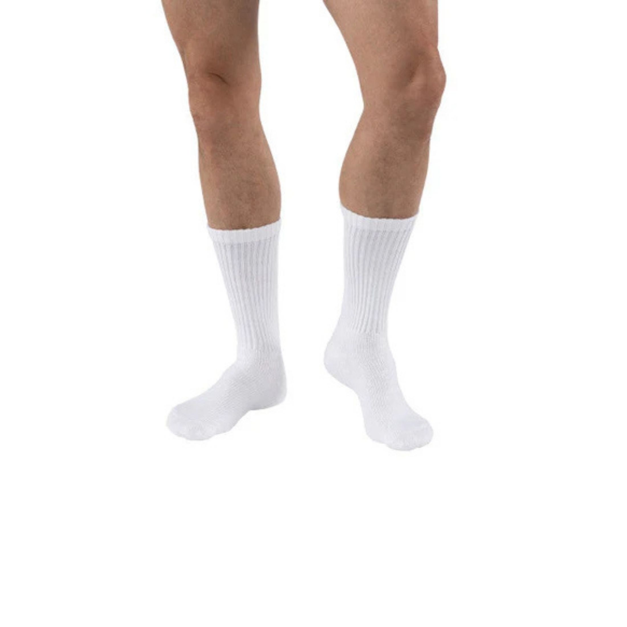 Jobst Womens Casual Sock 8-15 mmHg White Shoe Size 7-9 1 Pr