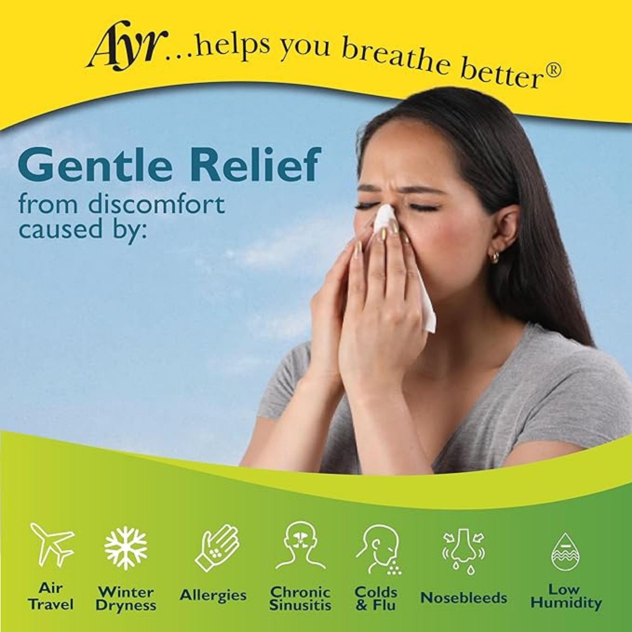 Ayr Saline Nasal Gel, With Soothing Aloe
