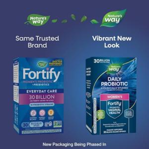 Nature's Way Primadophilus Fortify Women's Probiotic 30 Billion, Vegetarian Capsules