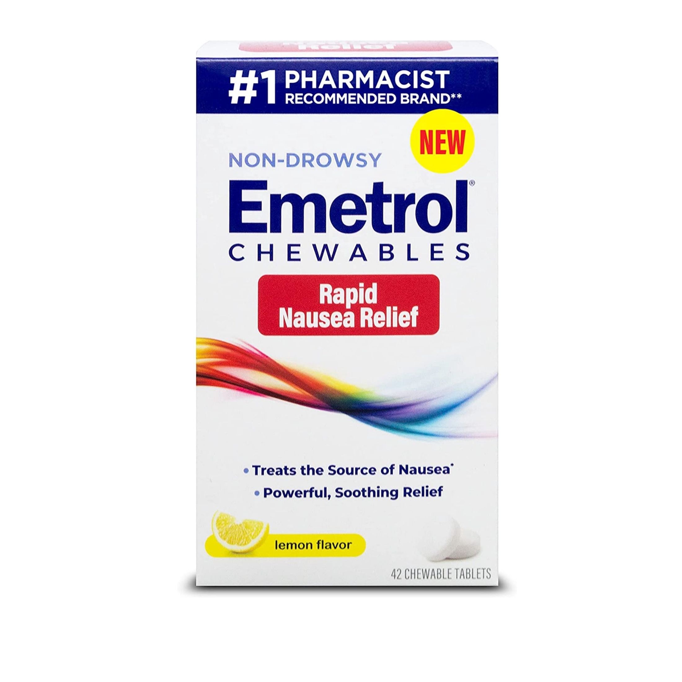 Emetrol Nausea Relief Rapid, Lemon Flavor Tablets