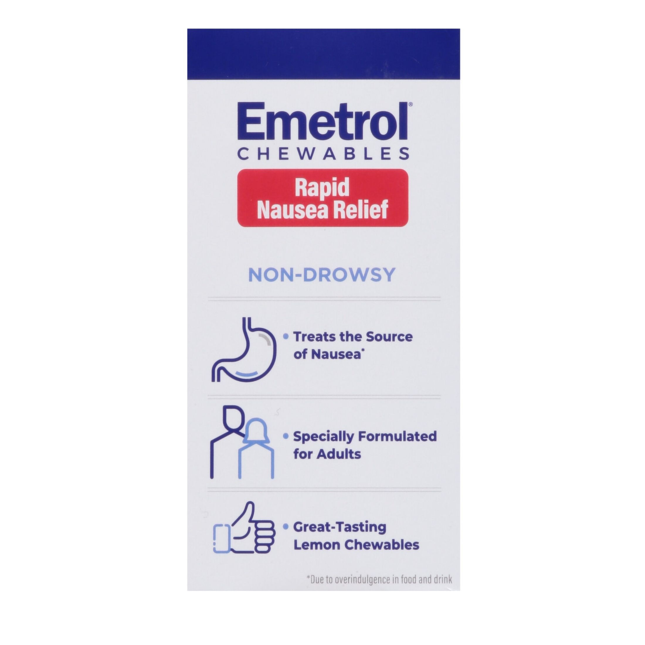 Emetrol Nausea Relief Rapid, Lemon Flavor Tablets