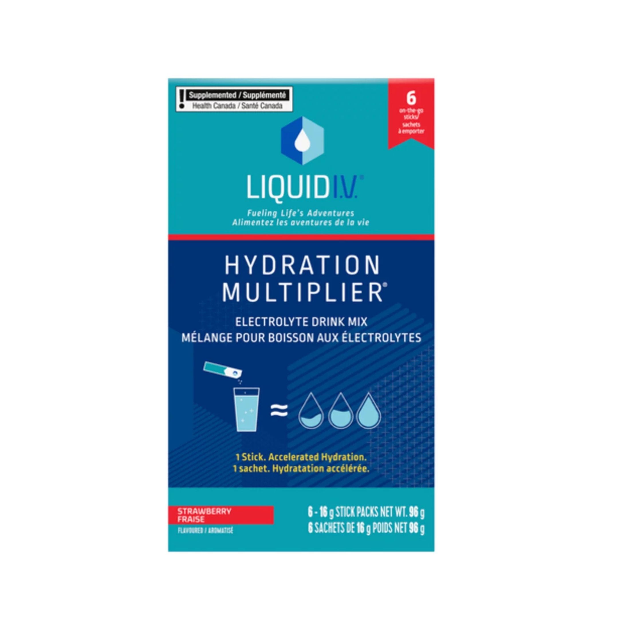 Liquid I.V. Hydration Multiplier Electrolyte Drink Mix Strawberry