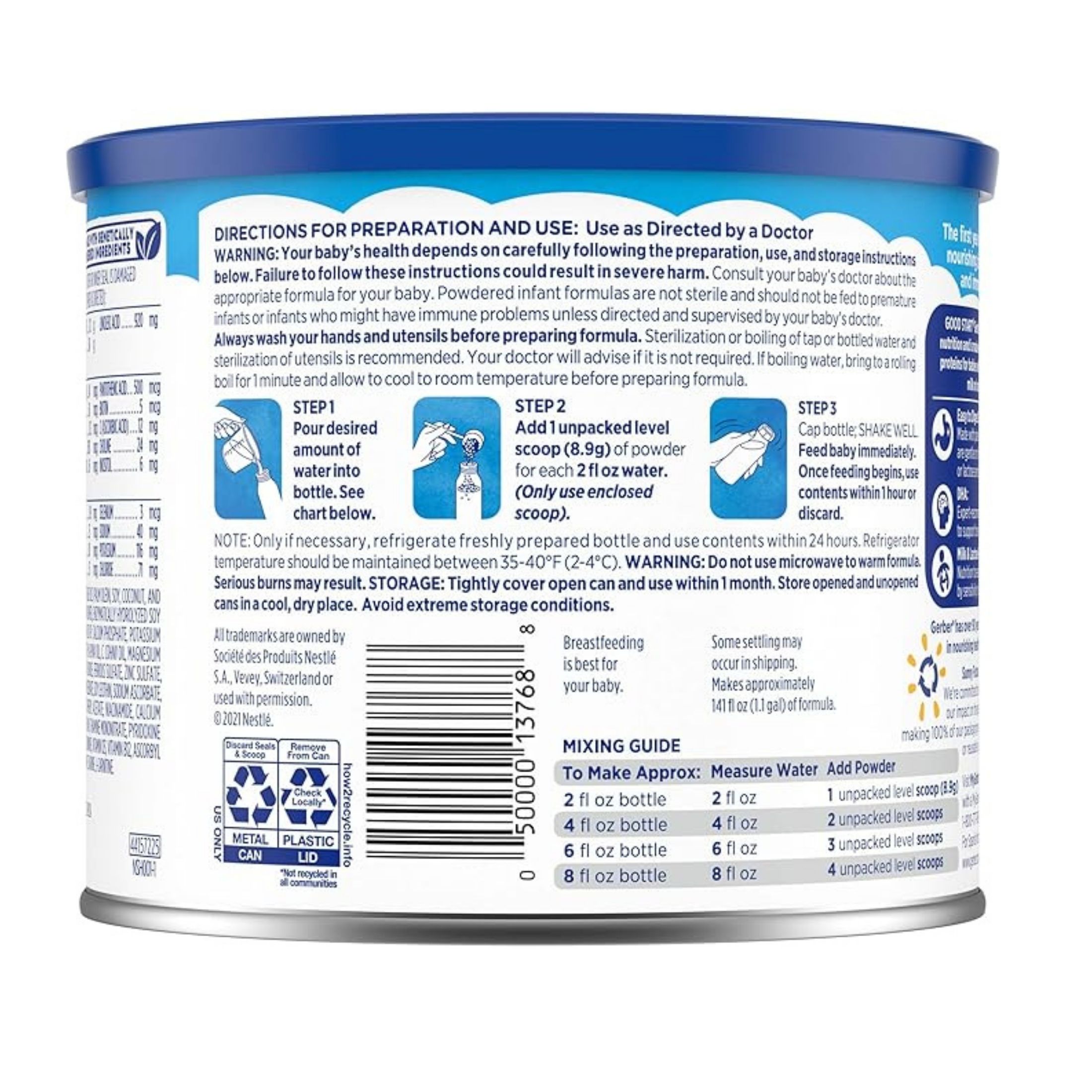 Gerber Good Start Infant Formula With Iron, Soy Based Powder, Stage 1 (0 To 12 Months)