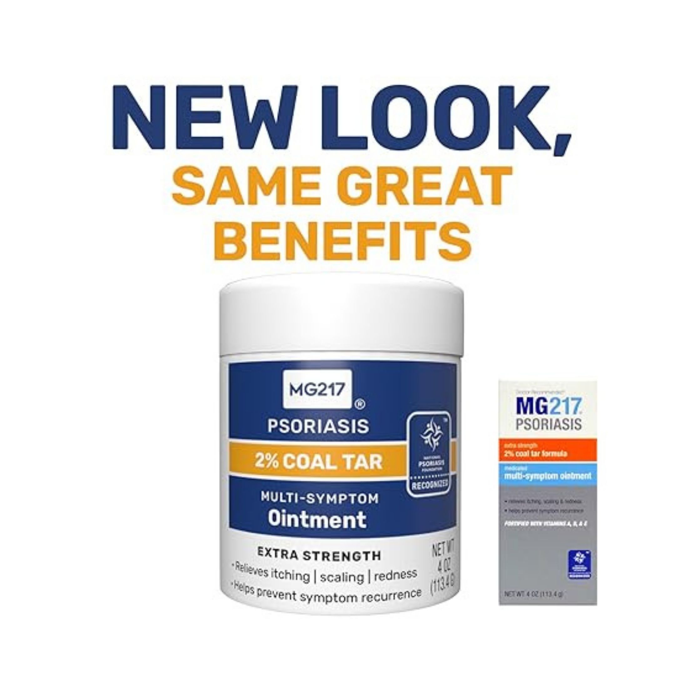 MG217 Psoriasis Treatment 2% Coal Tar Multi-Symptom Ointment, 4 Oz