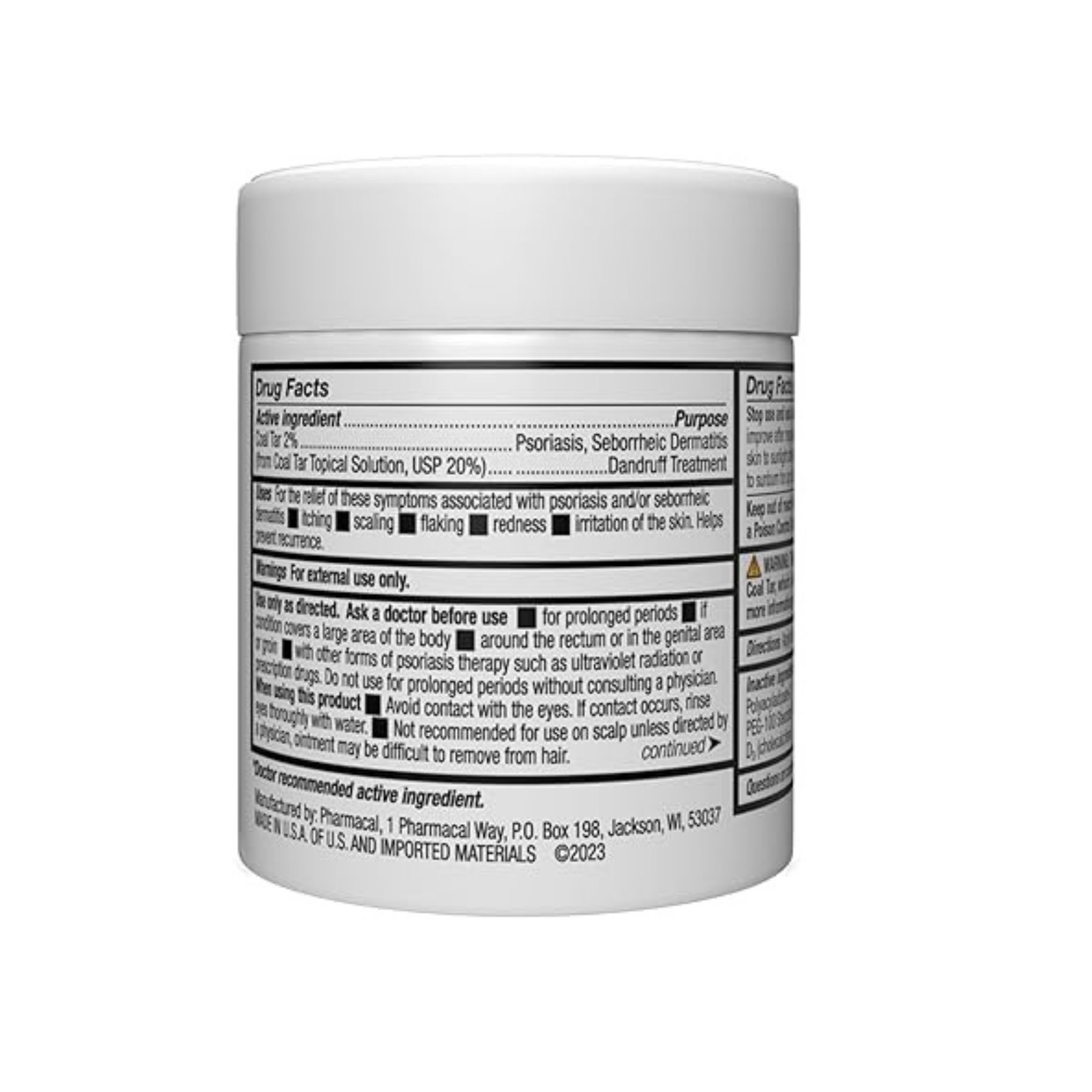 MG217 Psoriasis Treatment 2% Coal Tar Multi-Symptom Ointment, 4 Oz