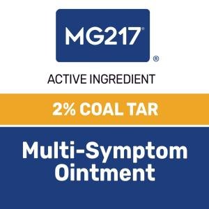 MG217 Psoriasis Treatment 2% Coal Tar Multi-Symptom Ointment, 4 Oz