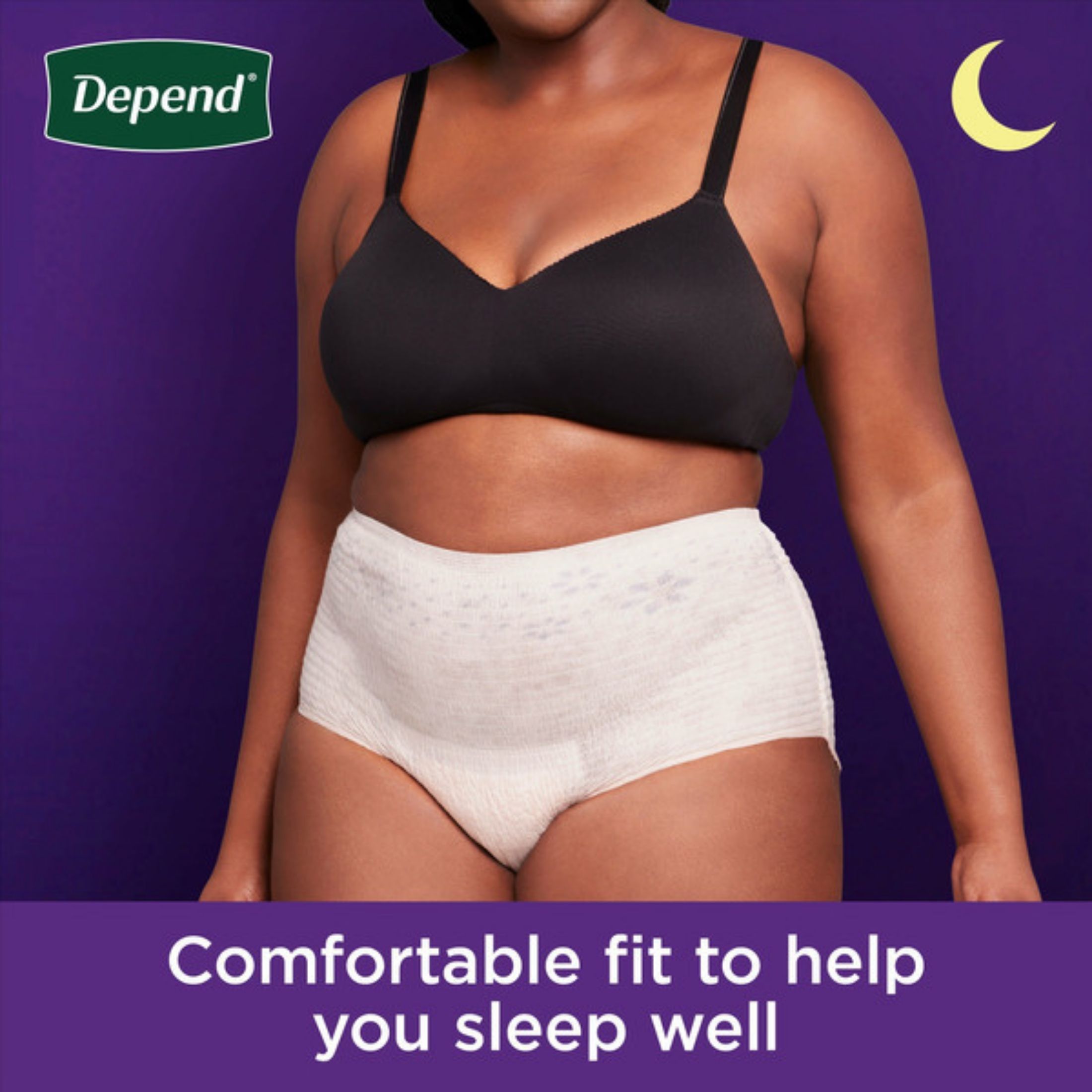 Depend Night Defense Adult Incontinence Underwear For Women Overnight XL Blush 12Ct