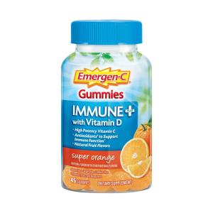 Emergen-C Immune+ Triple Action Super Orange Immune Support Gummies