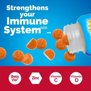 Emergen-C Immune+ Triple Action Super Orange Immune Support Gummies