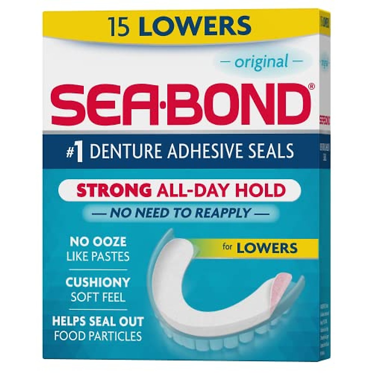 Sea-Bond Original Denture Adhesive Seals Triple Action Lowers