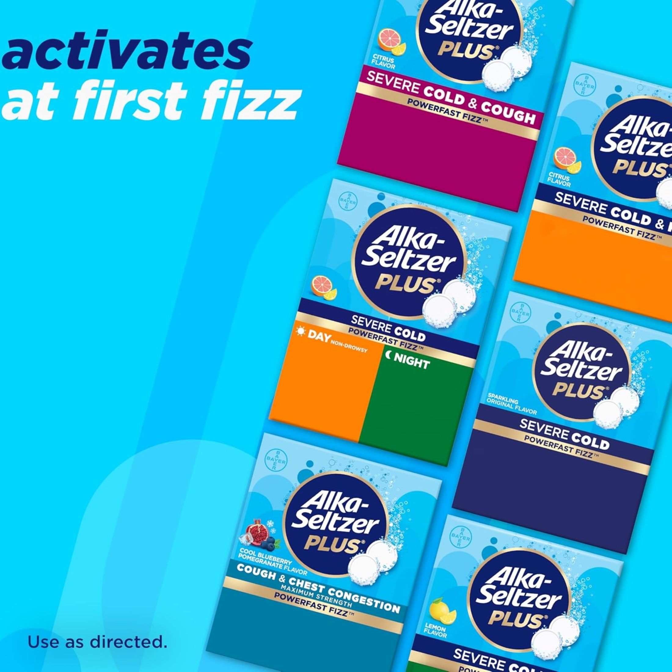 Alka-Seltzer Plus Severe Cold, Effervescent Tablets, Orange Zest Flavor