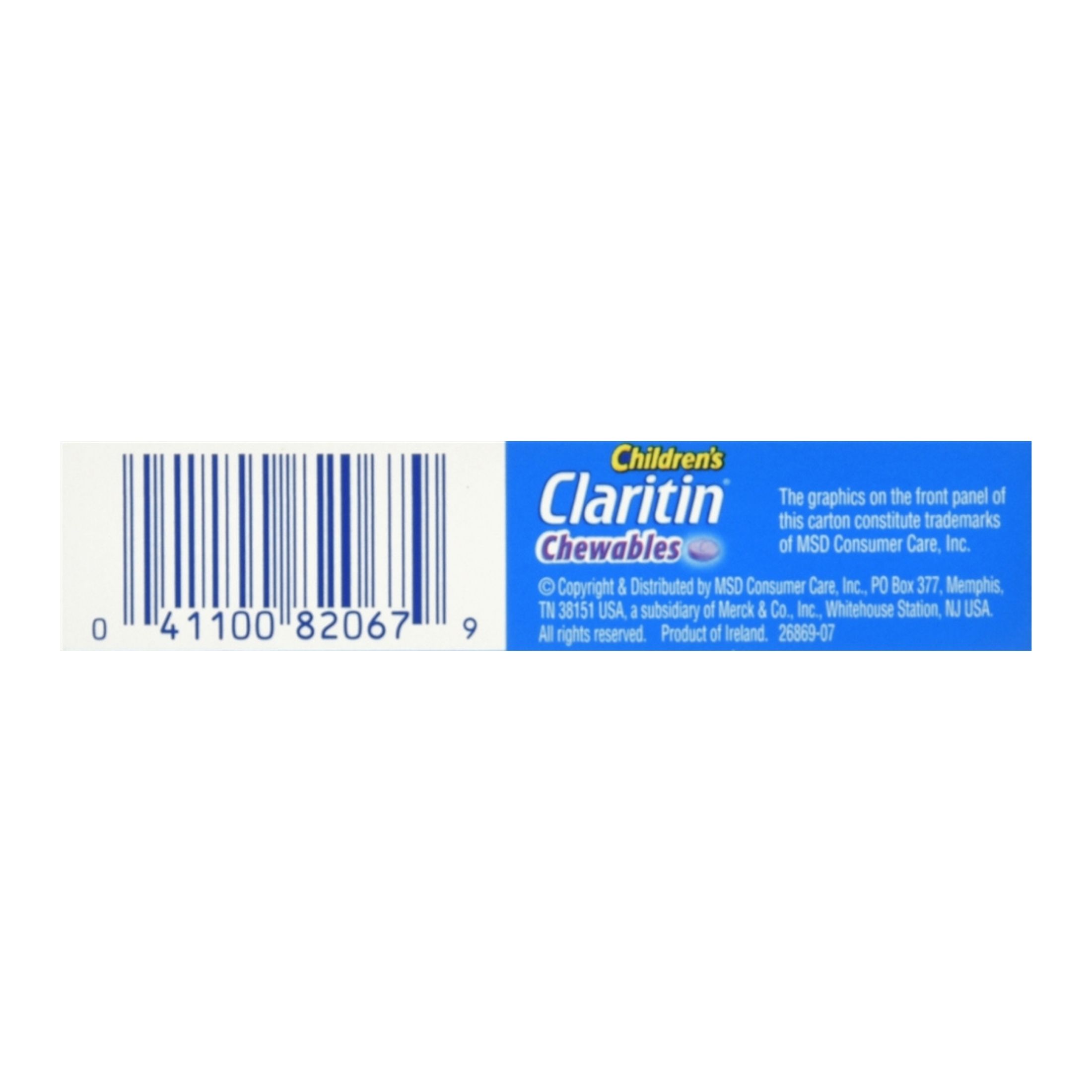 Claritin Indoor & Outdoor Allergies, Non Drowsy, 5 Mg, Chewable Tablets, Grape Flavored, Ages 2+ Years