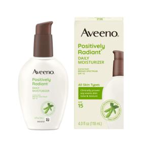 Aveeno Sunscreen, Daily Moisturizer, Broad Spectrum SPF 15 4 Fl Oz
