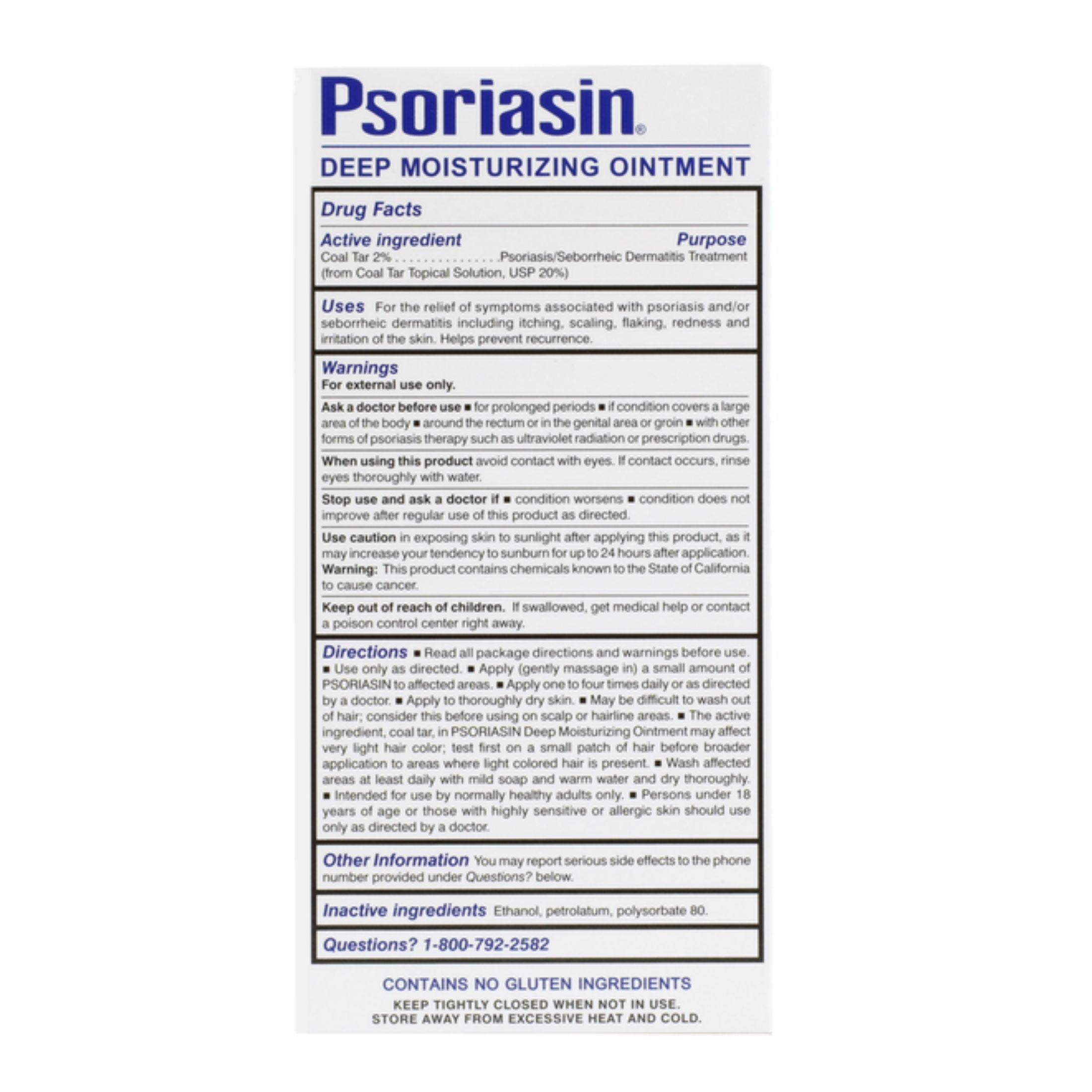 Psoriasin Deep Moisturizing Psoriasis Relief Ointment