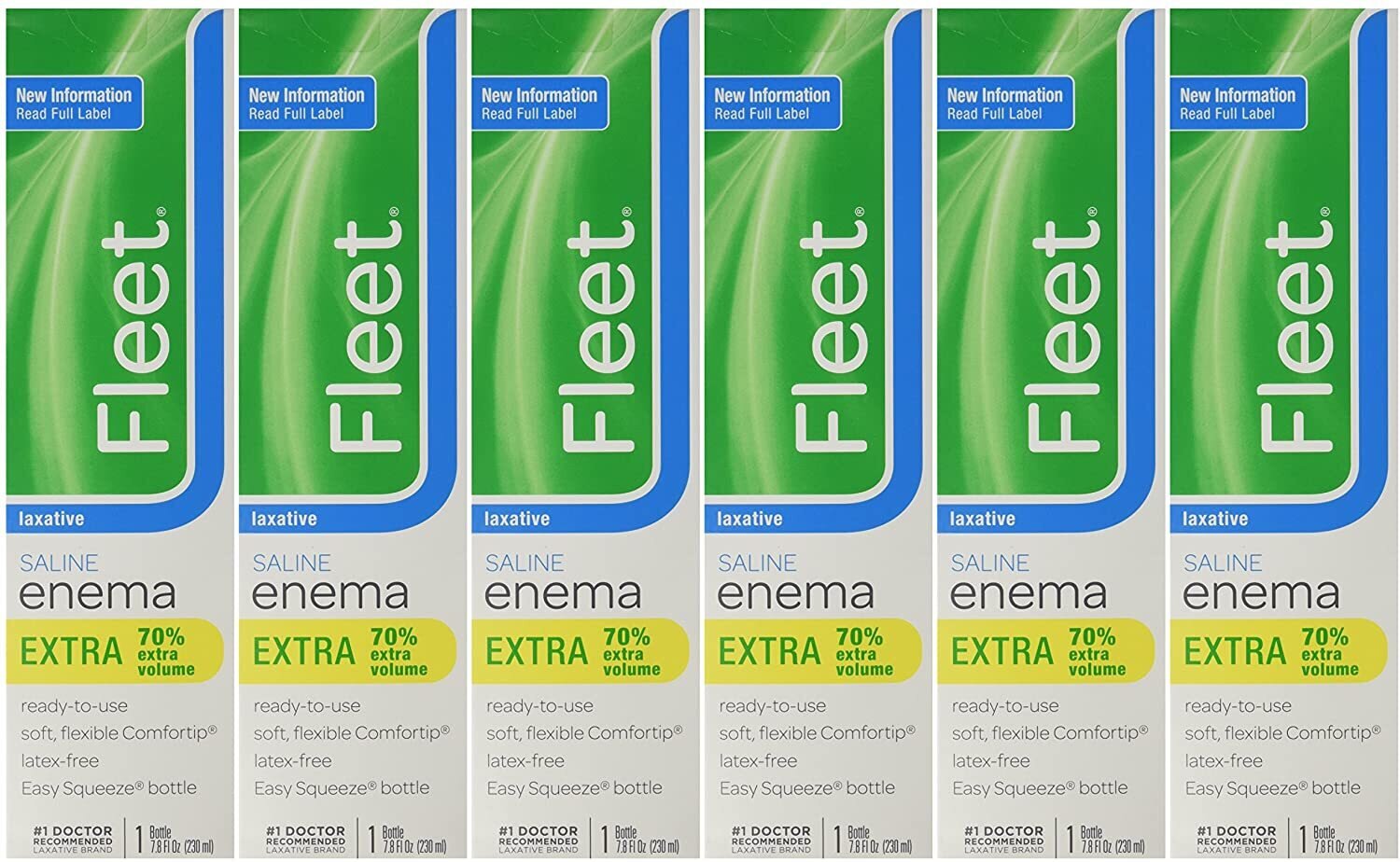 Fleet Laxative Saline Extra Enema For Adult Constipation, 7.8 Fl Oz, 1 Bottle